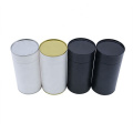 Factory Direct Supply Custom Small Tube Packaging Elegant Gift White Black Color Round Paper Box With Lid